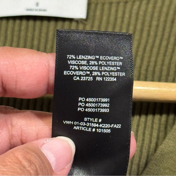 Aritzia Babaton Small Green Mcsweeny Sweater Rib Knit Classic Minimalist Casual - Picture 5 of 5